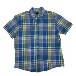 GAP Classic Fit Summer Plaid Button Down